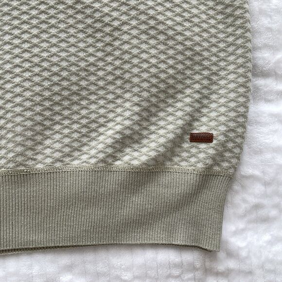 Buffalo David Bitton Willians Notch Collar Shirt Short Sleeve Sweater Mens Large - Picture 8 of 14